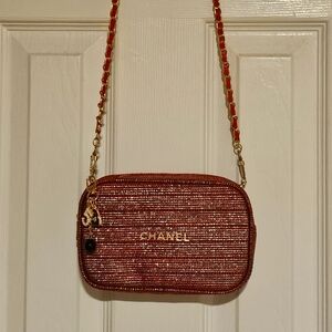Chanel Make up bag/ Re-purposed into Crossbody